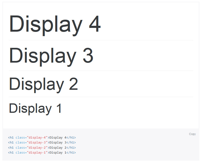 Bootstrap 4 - Nouveaux titres Bootstrap 4 - Nouveaux titres