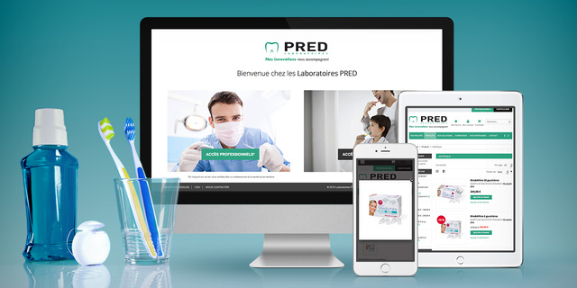 Laboratoires Pred: Site ecommerce Magento responsive