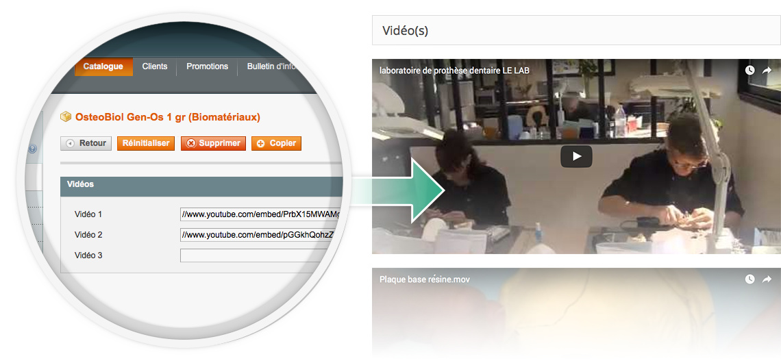 module magento gestion videos