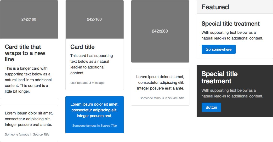 Bootstrap 4 Cards