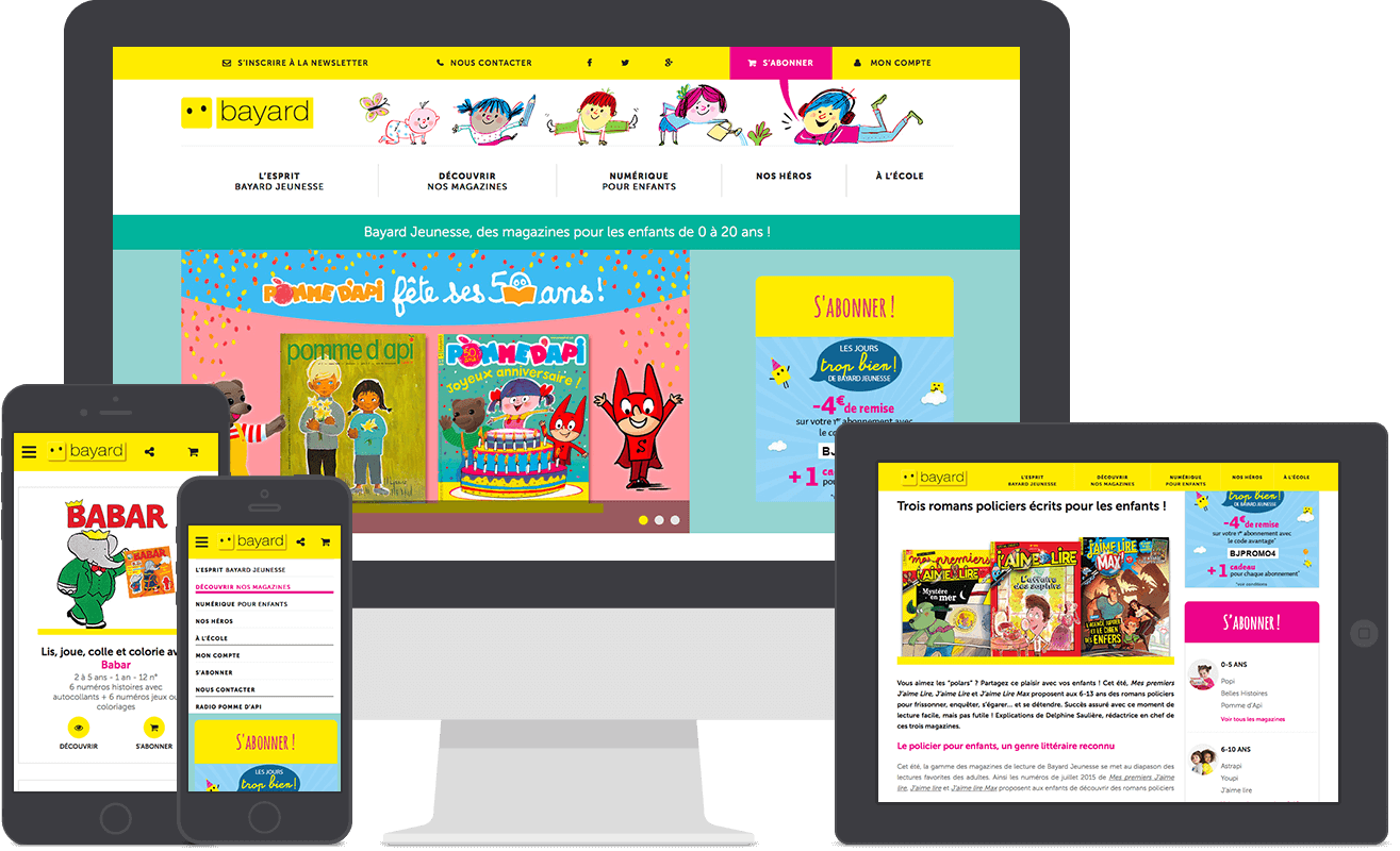 Nouveau site web Bayard Jeunesse Nouveau site web Bayard Jeunesse