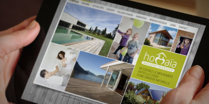 Homaïa: Identité visuelle et site web vitrine