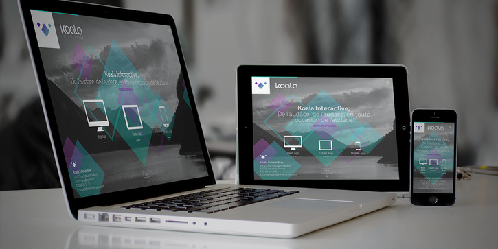 Koala Interactive: Identité visuelle et site web onepage